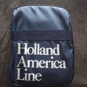 Vintage Holland America Line Packable Duffle Tote Travel Bag